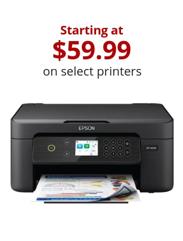 Starting at $59.99 on select printers