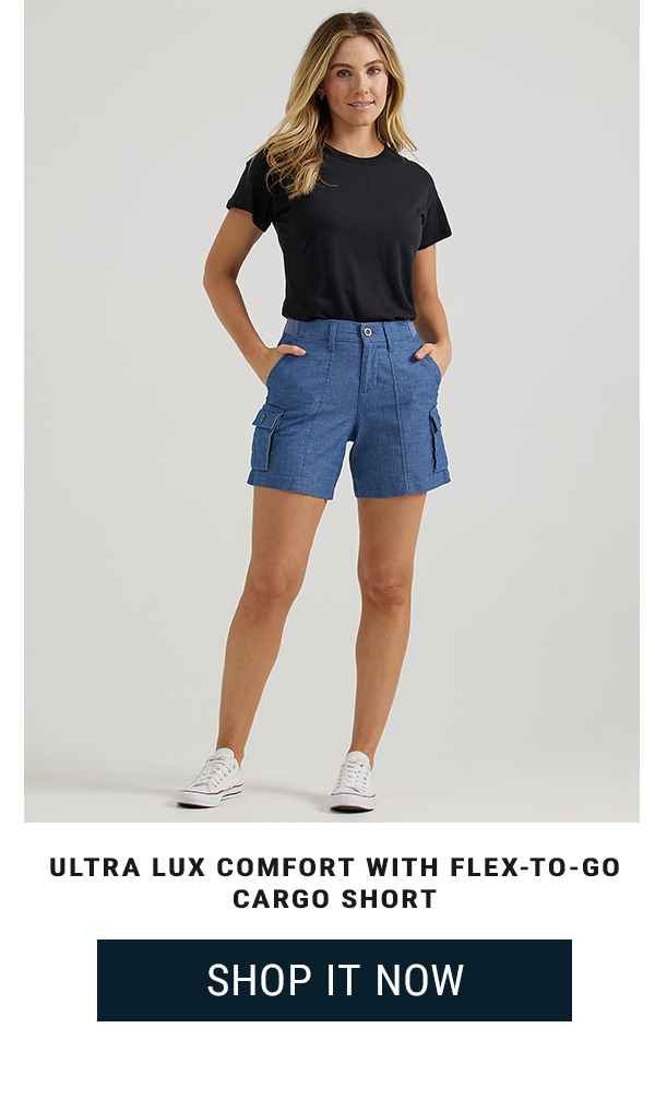 ULTRA LUX COMFORT WITH FLEX-TO-GO CARGO SHORT. Shop it Now