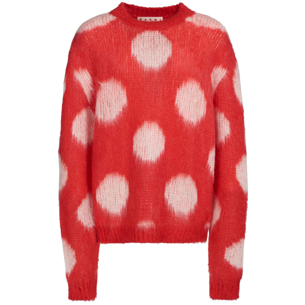 Image of Maxi-Dot Mohair Jumper 'Tulip'