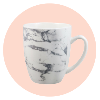 Stoneware marble mug