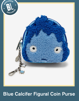 Blue Calcifer Figural Coin Purse