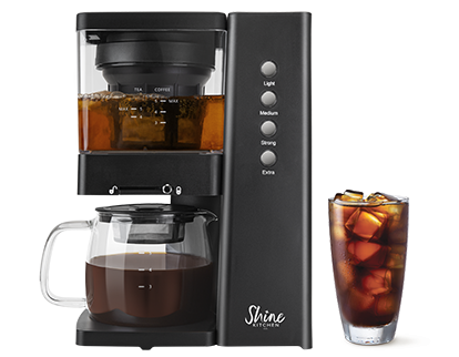 Shine Kitchen Co.® Rapid Cold Brew Coffee & Tea Machine with Vacuum Extraction Technology