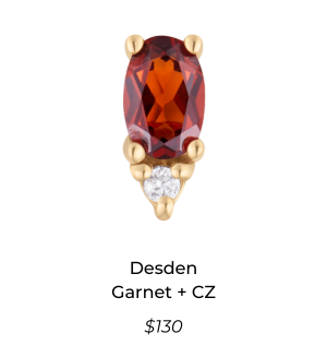 Desden Garnet + CZ