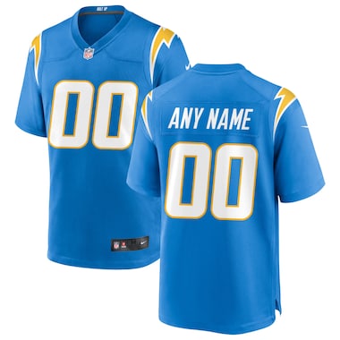  Nike Powder Blue  Custom Game Jersey