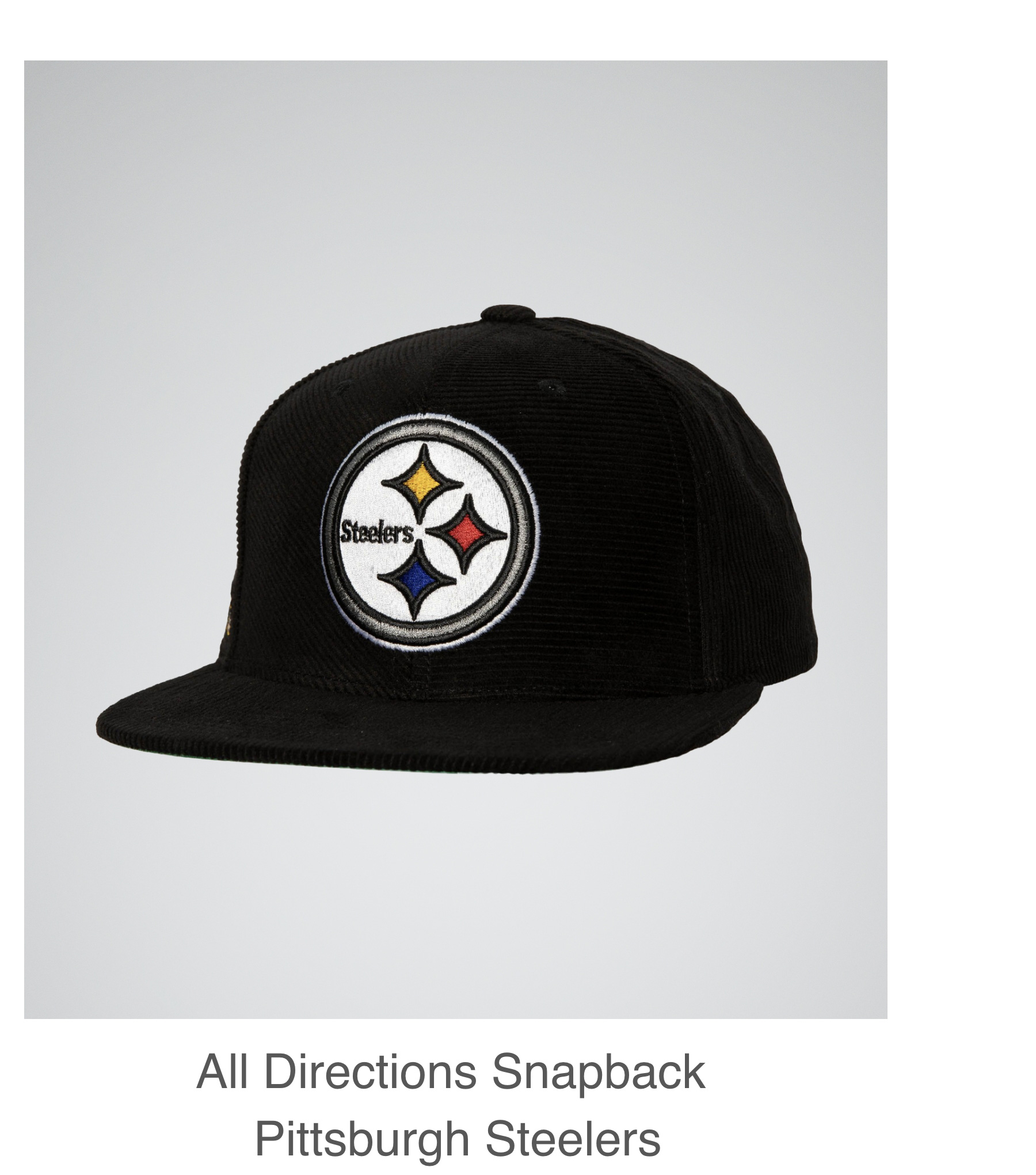 All Directions Snapback Pittsburgh Steelers