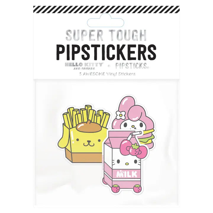 Pipsticks + Hello Kitty Fast Food Vinyl Sticker Collection