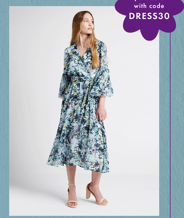 Flurry of Florals Midi Dress