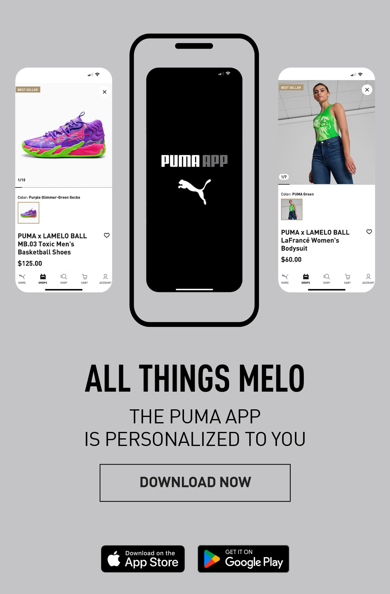 ALL THINGS MELO | THE PUMA APP IS PERSONALIZED TO YOU | DOWNLOAD NOW