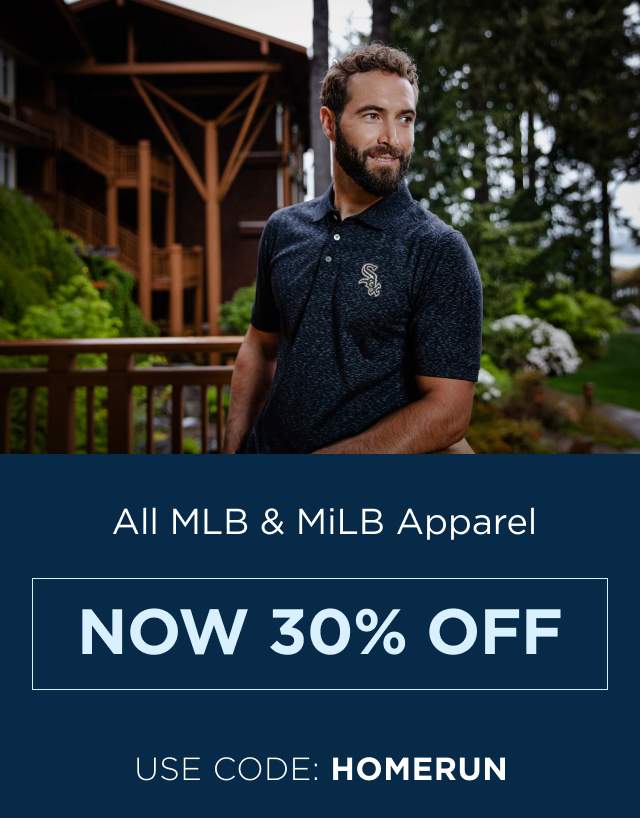 All MLB & MiLB Apparel Now 30% Off - Use code: HOMERUN