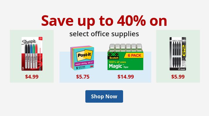 40% off select office supplies