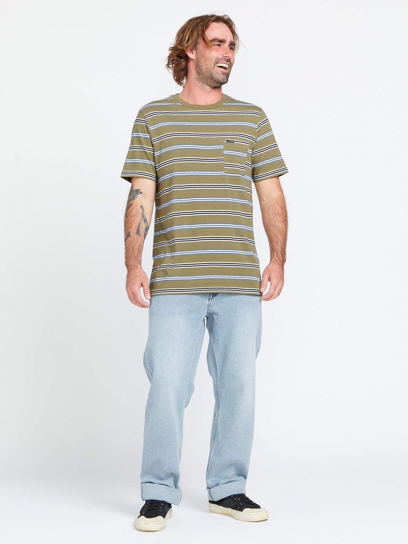 Image of Bongo Crew Short Sleeve Shirt - Thyme Green