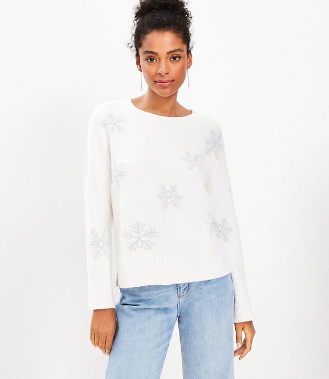 Shimmer Snowflake Sweater