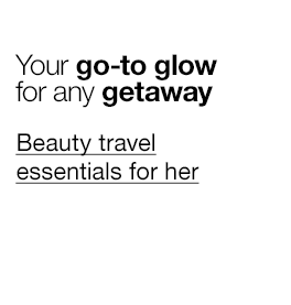 Beauty travel essentials for her. Your go-to glow for any getaway