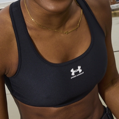 Under Armour HeatGear Mid Padless Sports Bra Womens