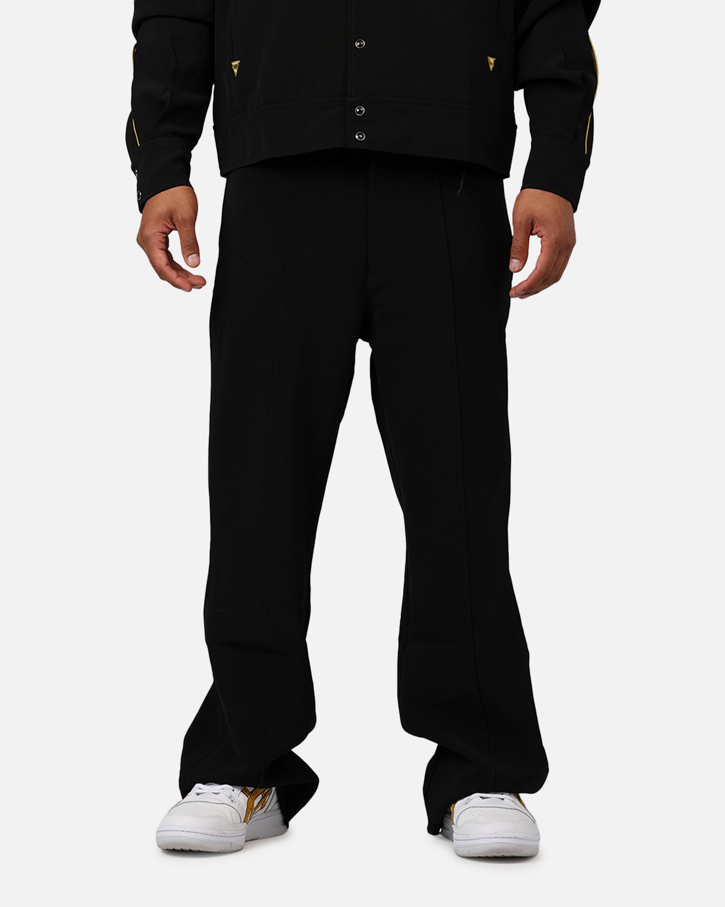 Image of MNML Western Stitch Trouser Pants Black/Gold