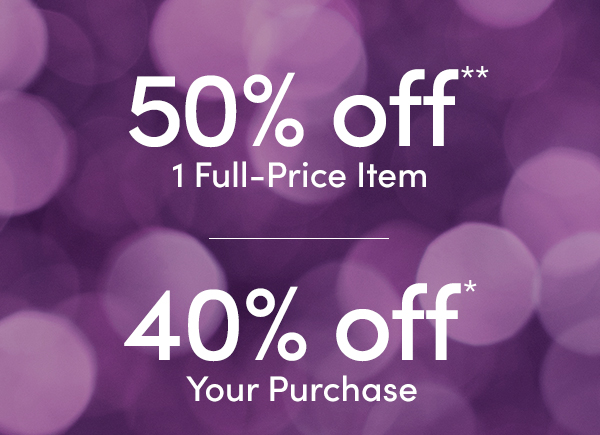 50 off + 40% off