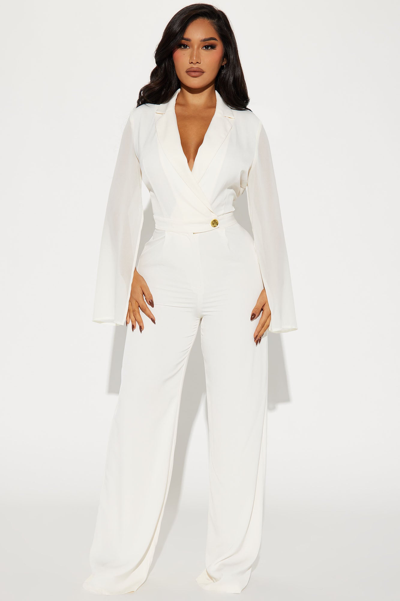 Image of Time To Execute Jumpsuit - Ivory