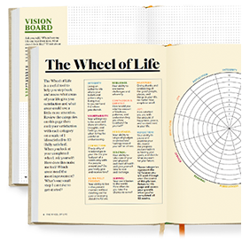 ''The Wheel of Life'' page inside Oprah Daily Planner