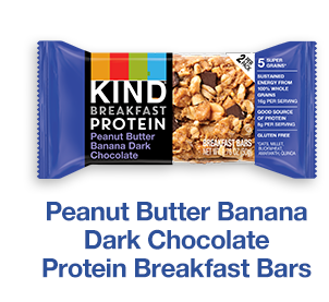 Peanut Butter Banana Dark Chocolate Protein Breakfast Bars