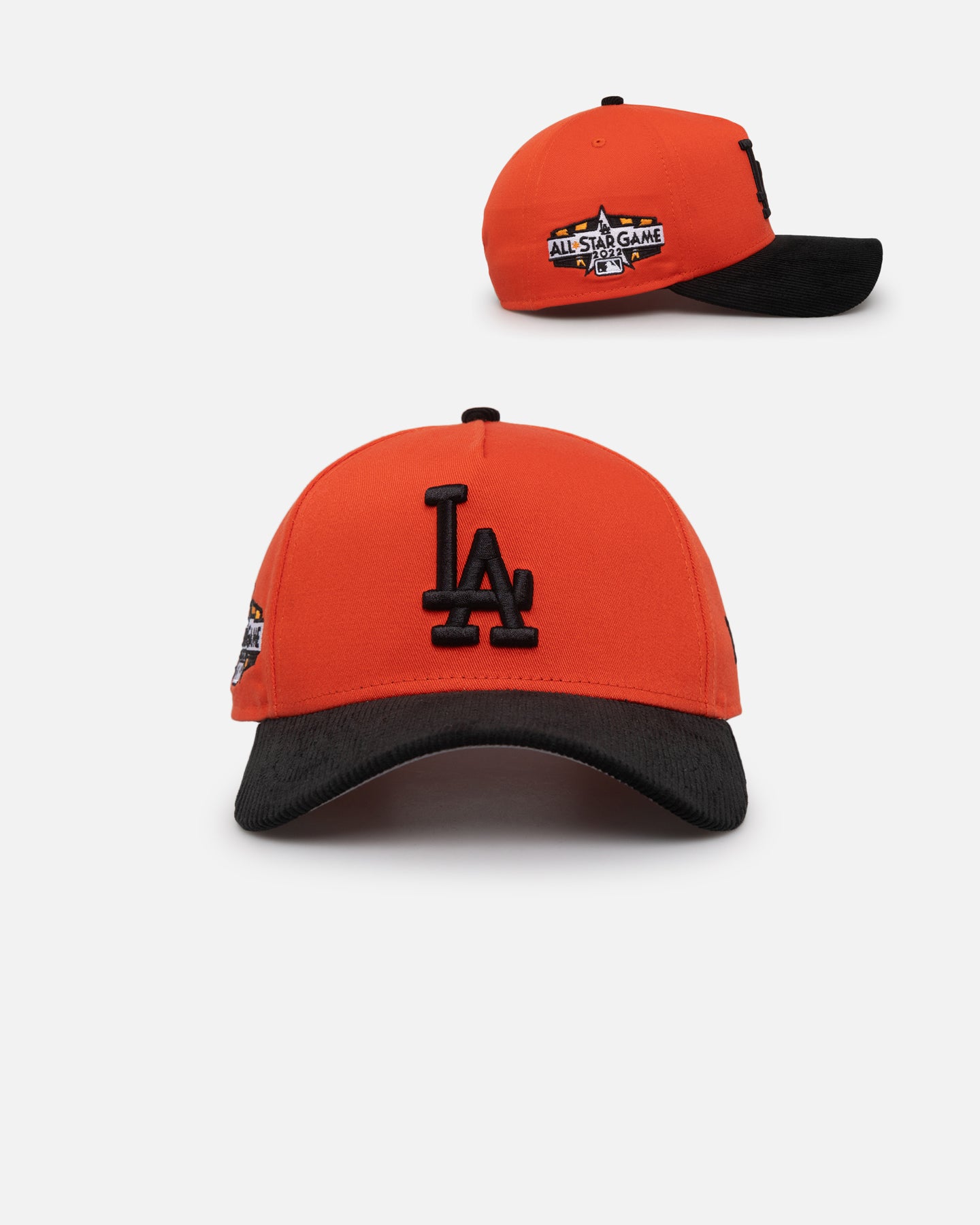 Image of New Era Los Angeles Dodgers 'Scary Nights' 9FORTY A-Frame Snapback Orange/Black