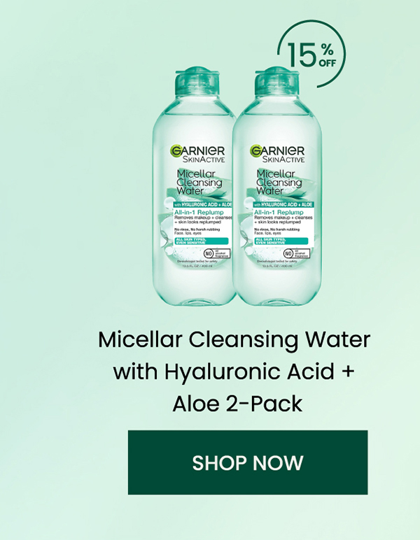 Shop Garnier Micellar Cleansing Water with Hyaluronic Acid