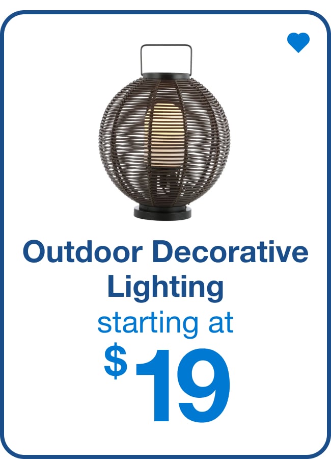 Outdoor Decorative Lighting â€” Shop Now