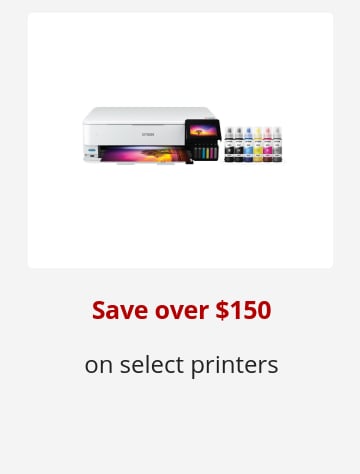 Save up to XX % on select printers