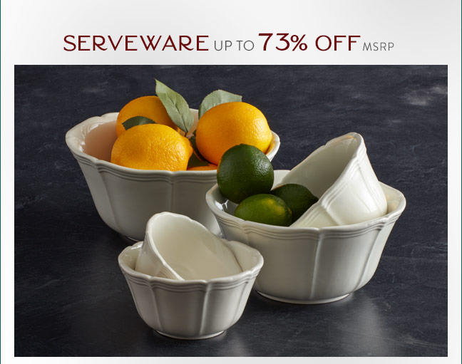 Shop Serveware up to 73% Off MSRP