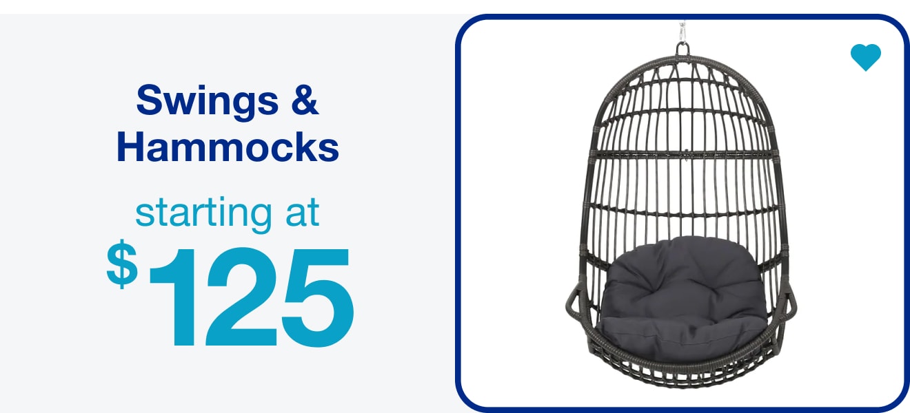 Swings & Hammocks Starting at $125 â€” Shop Now!