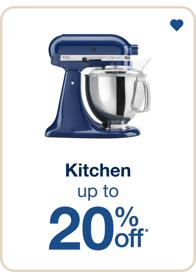 Up to 20% Off Kitchen â€” Shop Now!