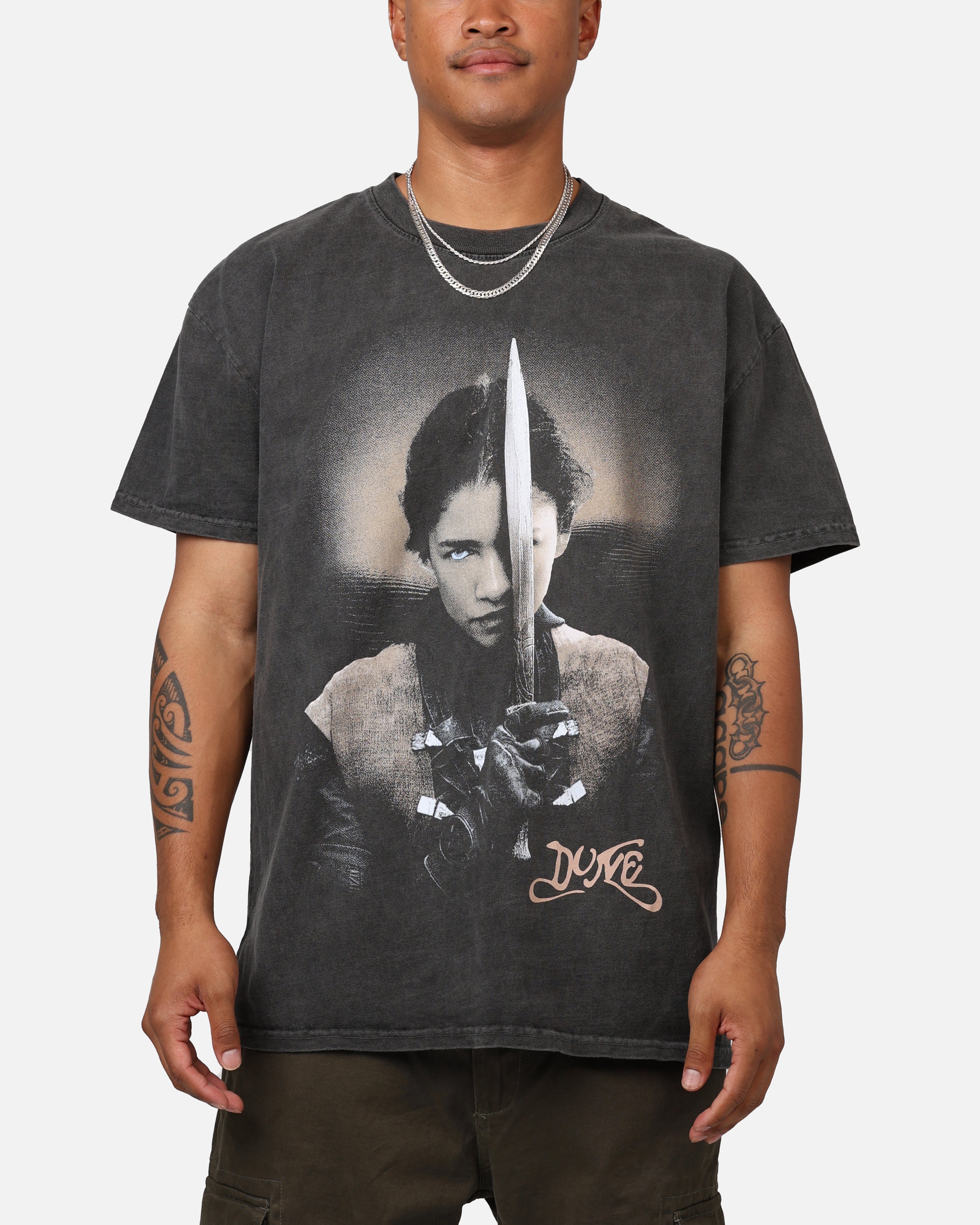 Image of Goat Crew X Dune Chani Heavyweight T-Shirt Black Wash