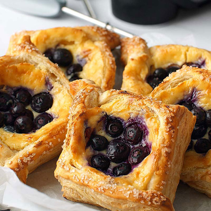 Blueberry and Cream Danish