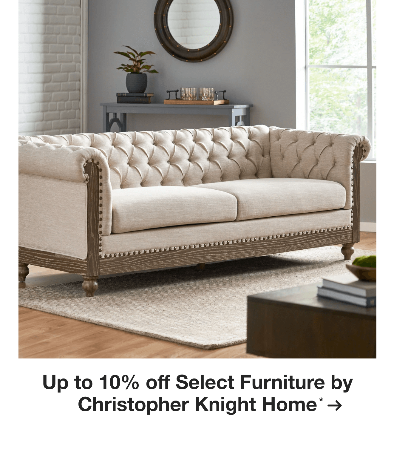 Up to 10% off Select Furniture by Christopher Knight Home*