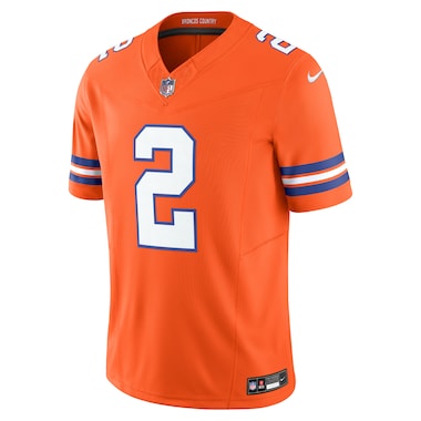  Nike Patrick Surtain II Orange  Alternate Mile High Collection 1977 Throwback Vapor F.U.S.E. Limited Jersey