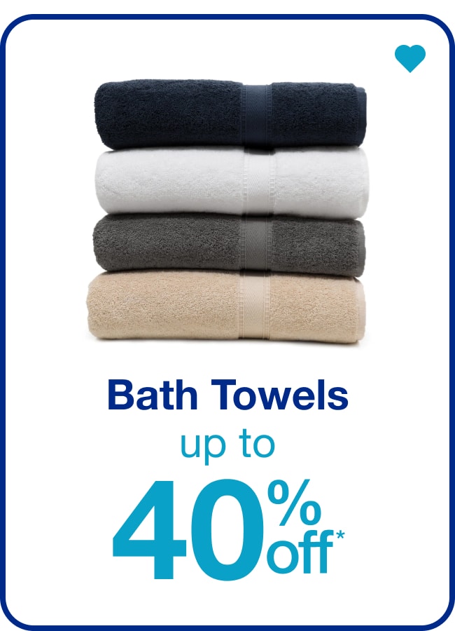 Save on Bath Towels â€” Shop Now!