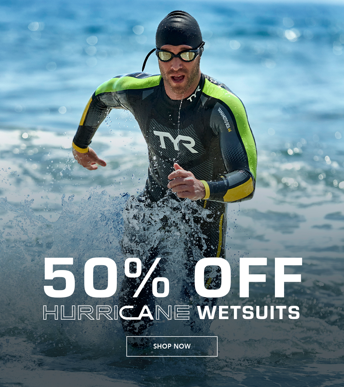 50% off select Hurricane Wetsuits