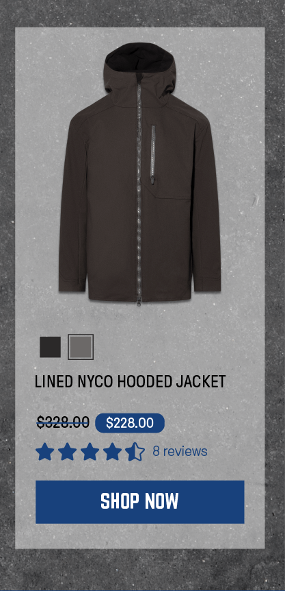 Lined NYCO Hooded Jacket