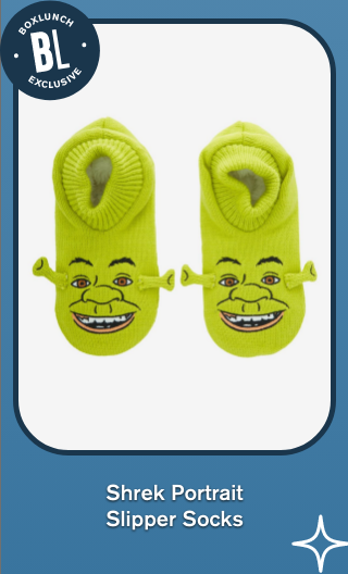 Shrek Portrait Slipper Socks