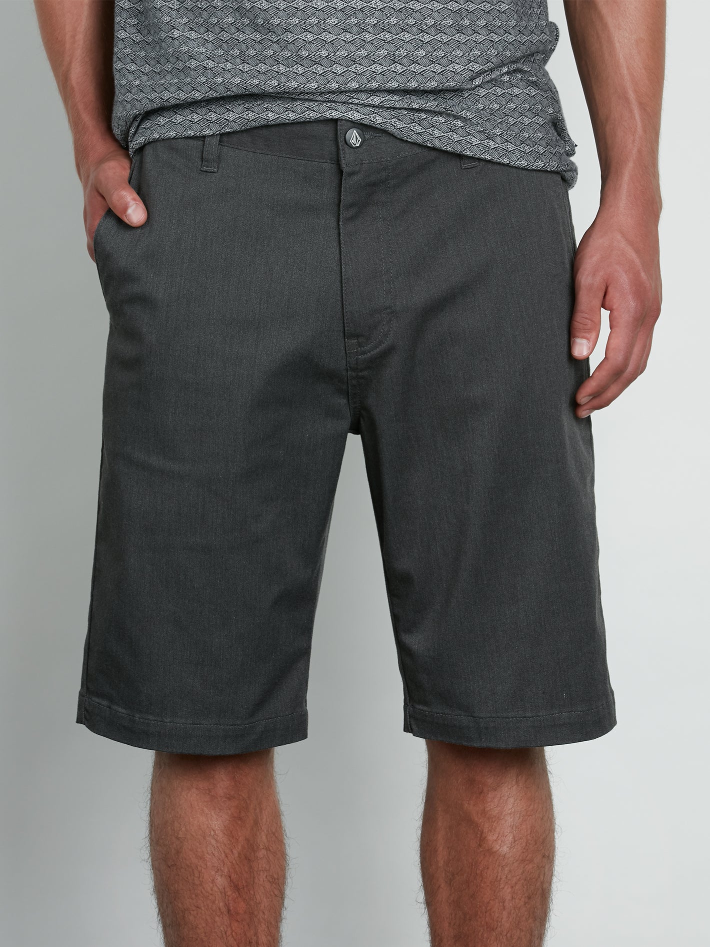 Image of Vmonty Stretch Shorts - Charcoal Heather