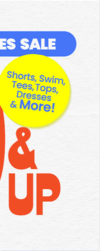 Summer must-haves sale. $10 and up shorts, swim, tees, tops, dresses and more!  Shop kids.