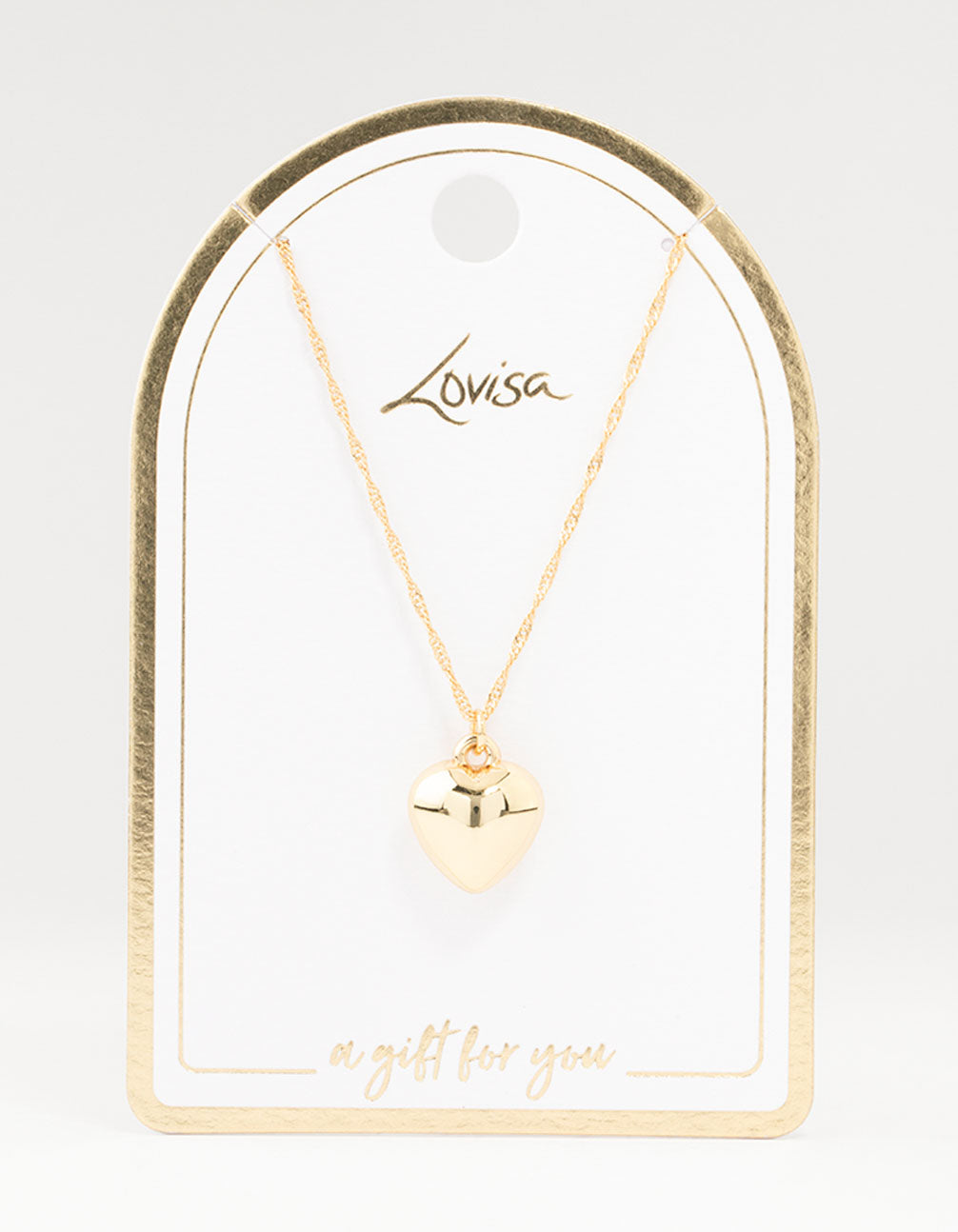 Image of Gold Plated Hearts Necklace