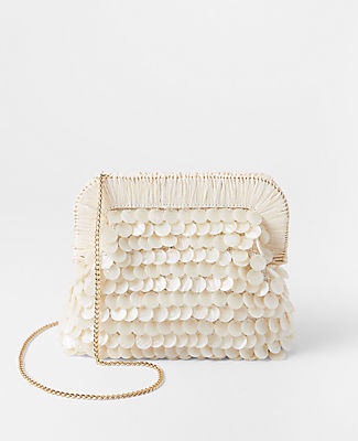 Studio Collection Pearlized Disc Dumpling Clutch