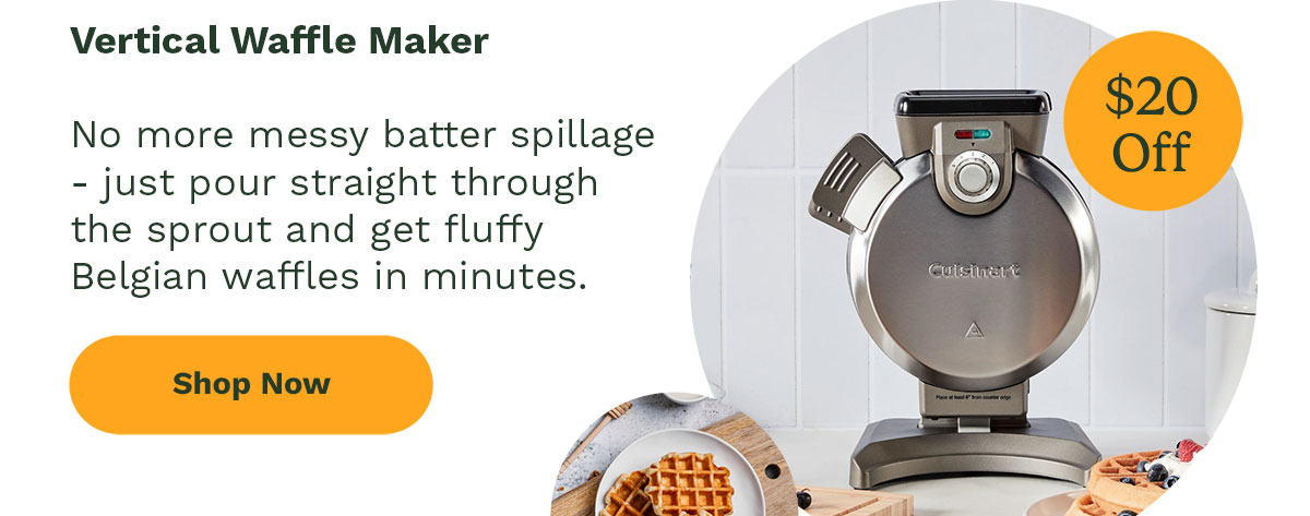 Vertical Waffle Maker - $20 Off - Shop Now