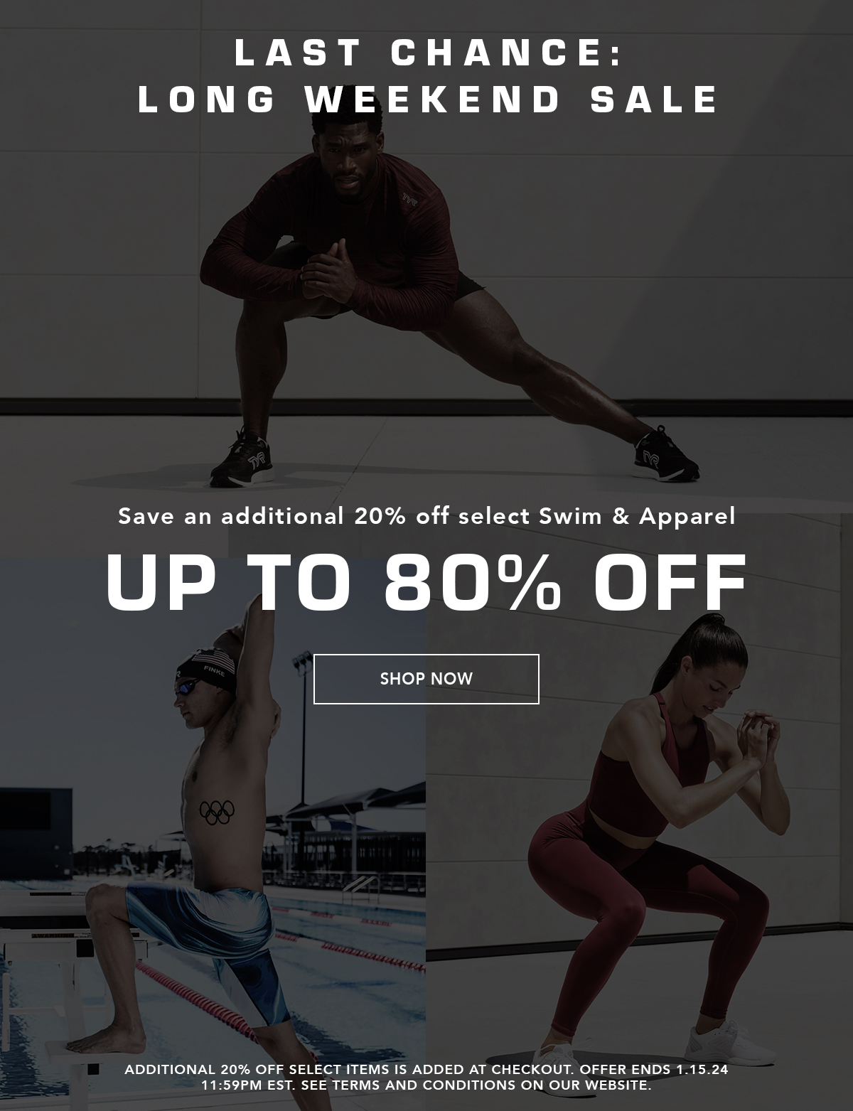 Save Up To 80% Off Select Swim & Apparel