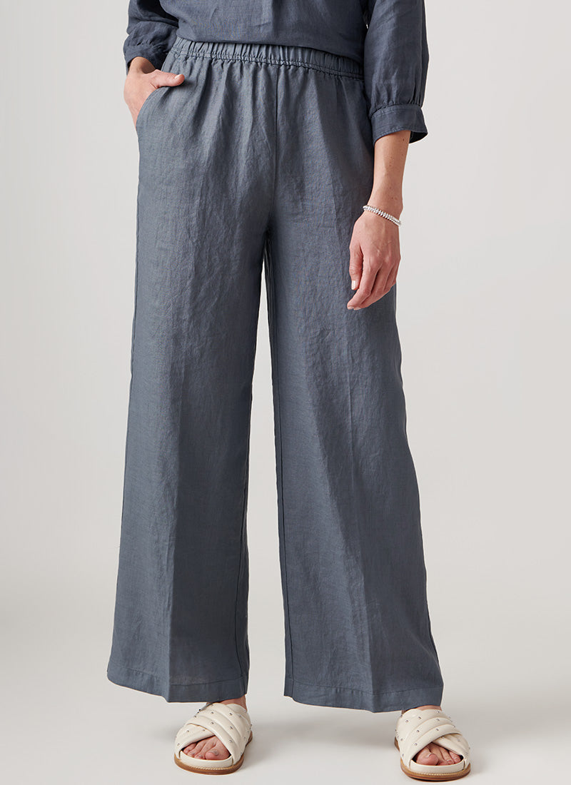 Image of Pull-On Linen Pant