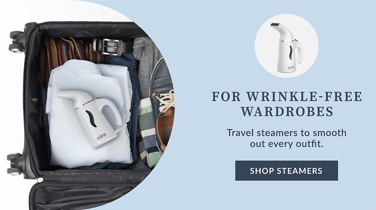 Shop Steamers For Wrinkle-Free Wardrobes - Travel Steamers To Smooth Out Every Outfit