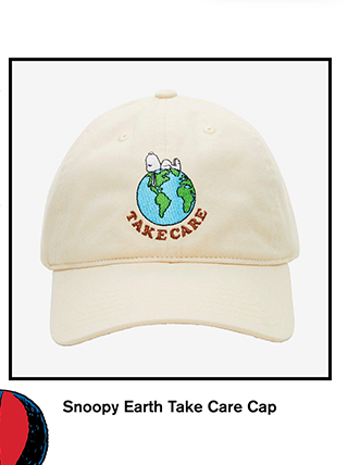 Snoopy Earth Take Care Cap