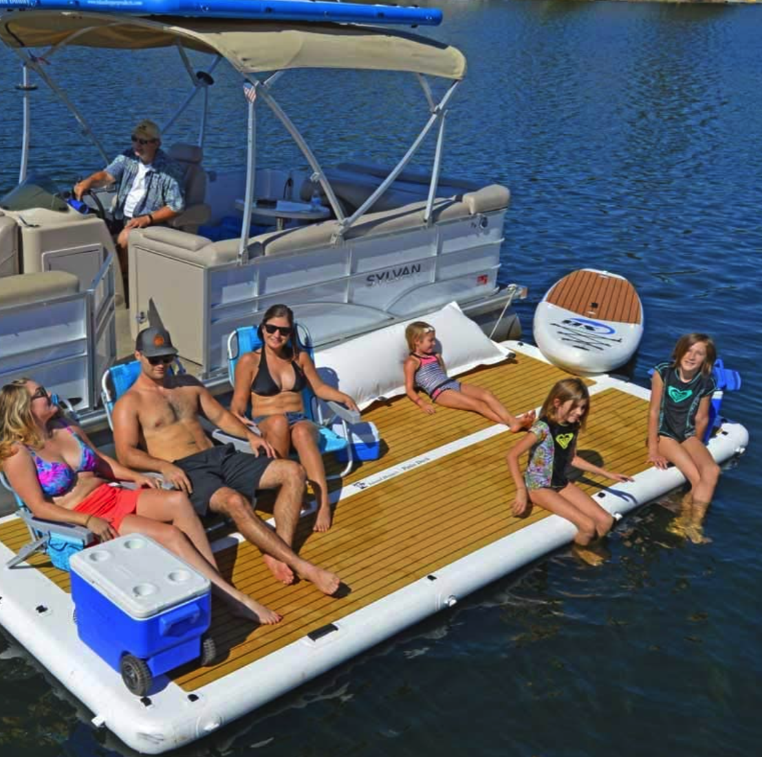 Amazon Is Selling an Inflatable Patio Dock That Can Hold Up to 10 People