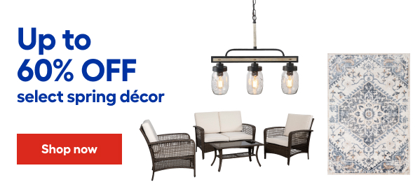 upto 60% OFF selct spring decor