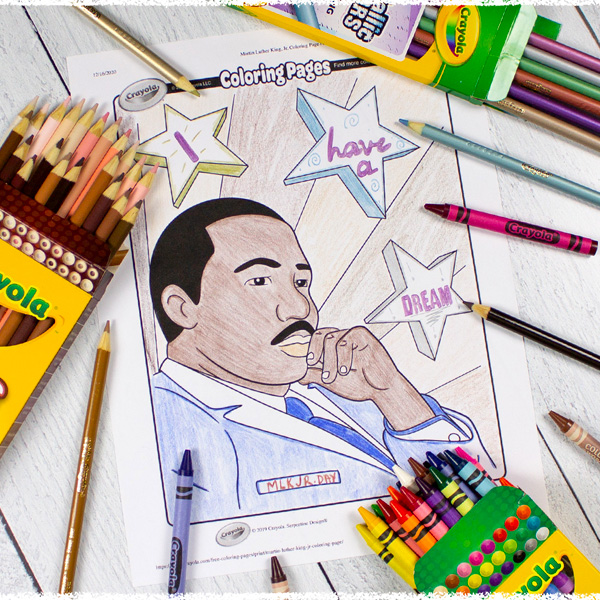 I have a dream coloring page